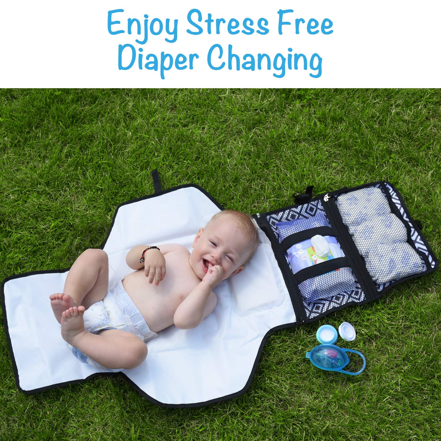 Buy BebesWorld Baby Changing Mat with Soft Head Pillow (Diamond