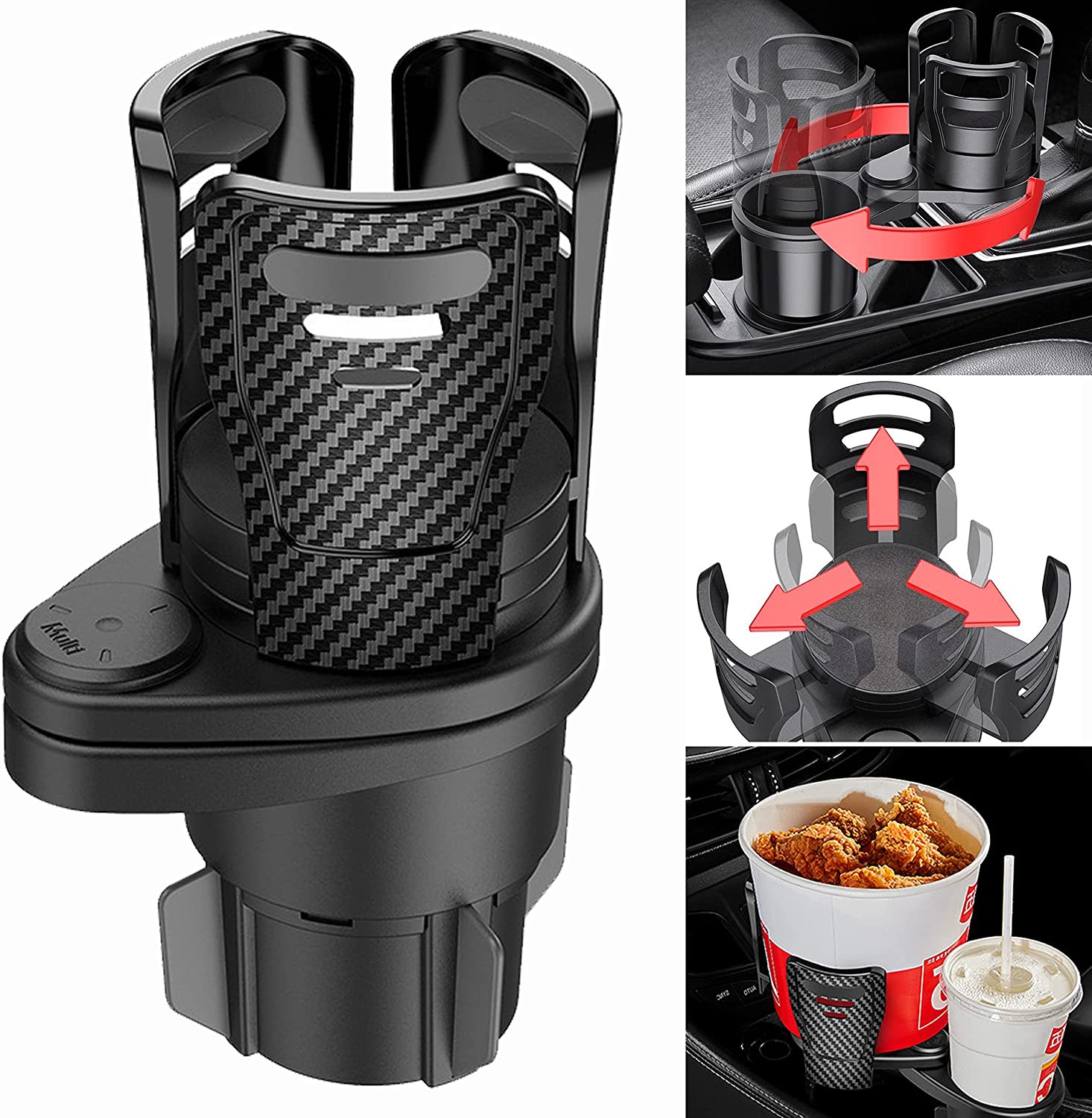 Car Cup Holder Expander Adapter, Vehicle-mounted Water Cup Drink