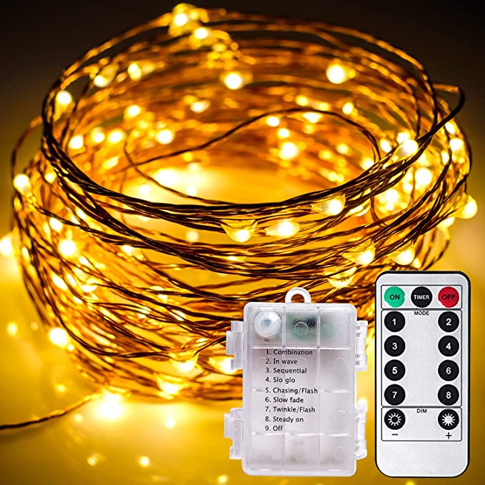 2-in-1 Camping String lights 33ft