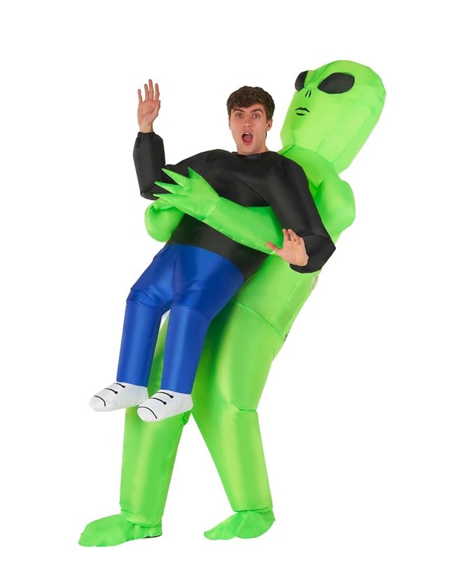 Inflatable Alien Abduction Costume Green Inflatable Alien Abduction Costume Green
