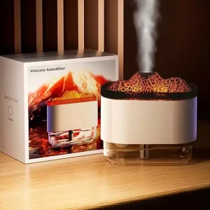 Zadiko Air Humidifier Ambient Volcano Lamp Simulation 300ml A331 Black9