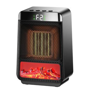 iDiskk E03 Desktop PTC Heater - Dynamic Flame Light Warmer - Item #9317
