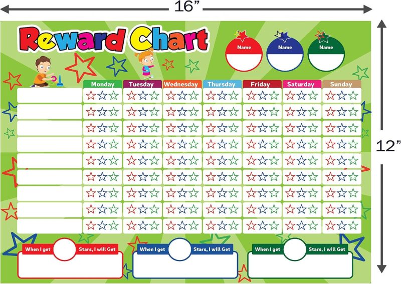 6caf7afa 4575 4270 Bc8d 27cfc4fec6b9 Magnetic Reward Chart Set Magnetic Chores Stars 4 Color Dry 8.jpg