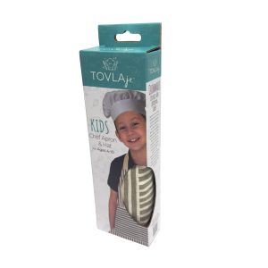 Tovla Jr. Kids Chef Apron and Hat Set - Striped - Item #9387