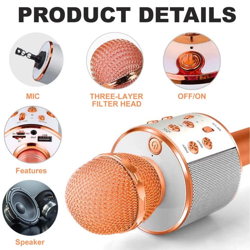 73729db0 7b7d 45c4 B365 8ca556ac422b Wireless Bluetooth Karaoke Microphone Mic Speaker Player Rec 3.jpg