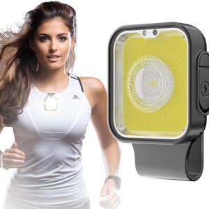 Running Light - USB Rechargeable - 3 Lighting Modes - Strong Magnetic Clip On - Item #9371
