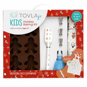 Tovla Jr Holiday Gingerbread Baking Set for Kids - Includes Apron - Item #9339