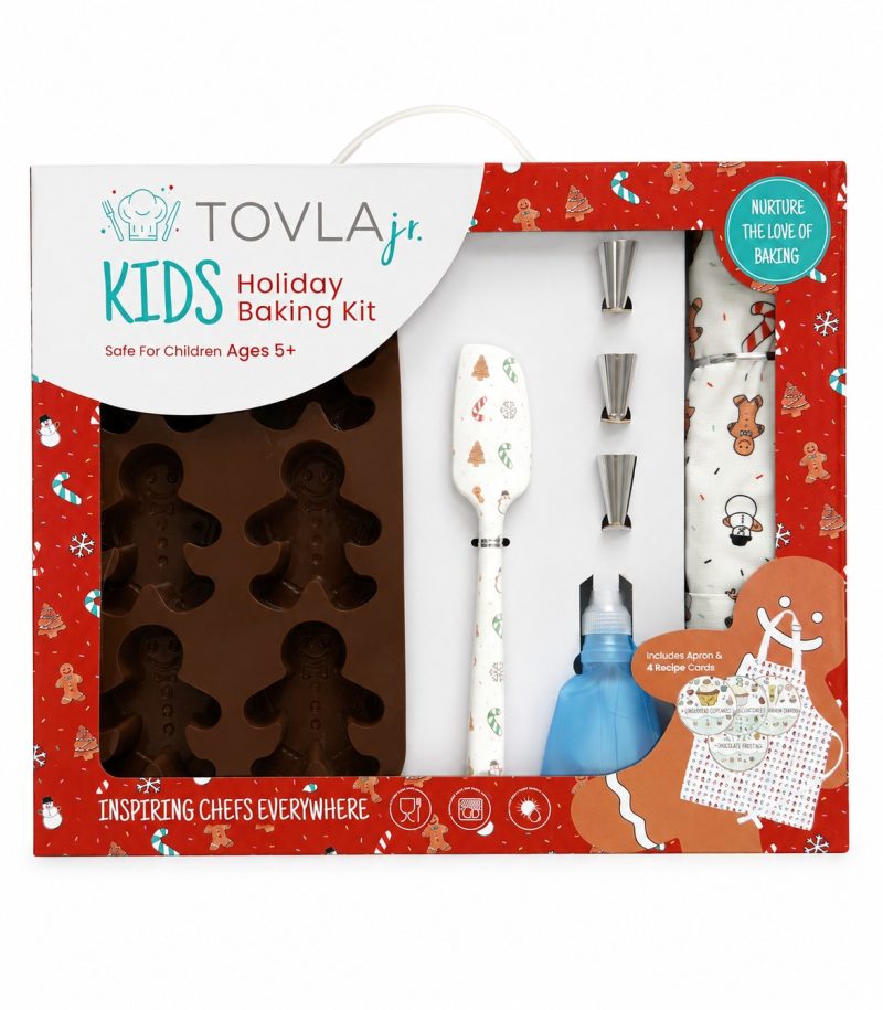 Tovla Jr Holiday Gingerbread Baking Set for Kids - Includes Apron - Item #9339