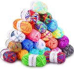 50 g Acrylic Yarn Skeins - Soft Yarn for Crocheting and Knitting - Assorted Colors - Item #9308