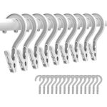 10 pcs - Laundry Hooks Clip Plastic Clothes Hangers - Item #9374