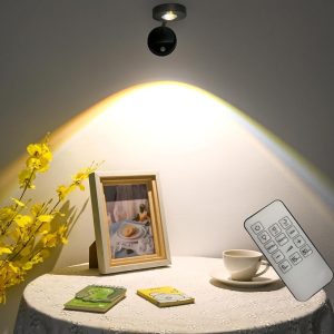 2200mAh Motion Sensor Picture Spotlight - Rechargeable - 3 Color - Dimmable - Remote - Item #9328
