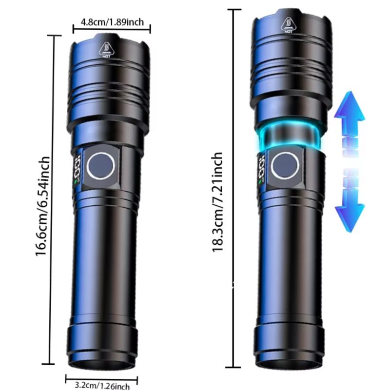 B20906f1 Edd9 4b1a A3a3 E8aa13982c2a Rechargeable Flashlight 50000 Lumens Usb C Led 5 Modes Power 6 2.jpg