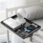 Bedside Shelf for Bed - Modern Clamp-On Floating Nightstand - Item #9377