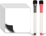 Reusable Dry Erase Sticky Notes 4x4 inches 15-Pack - 2-Magnetic Dry Erase Markers - DRS15 - Item #9285