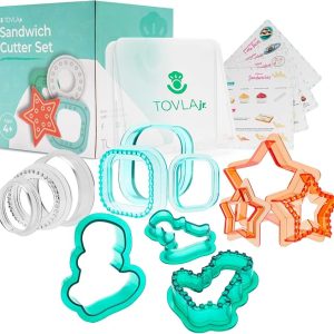 Tovla Jr. Sandwich Cutter and Sealer Set with Holder for Kids - Item 9336