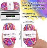 Ea5dc394 65d2 4005 Af46 F54a6fa77f17 50 G Acrylic Yarn Skeins Soft Yarn For Crocheting And Knitti 4.jpg