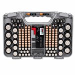 Battery Storage & Organizer Case w/Tester - Holds 180 Batteries - Double Sided - Item #9311