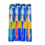 Oral-B Shiny Clean Toothbrushes With Caps - Soft 35 Z Shaped Bristles - Assorted Colors - Item #9482