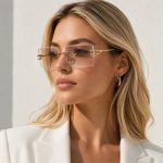 017b65f6 99a1 4990 Bd05 E6516a7c8223 Crystal Rimless Rectangle Clear Glasses Gold Frame Item 9435 3.jpg