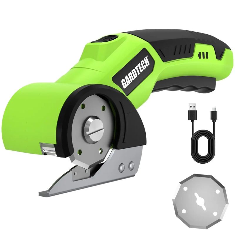 Gardtech Electric Scissors - USB Charging Cordless Rotary Cutter / Electric Box Cutter - Item #9574
