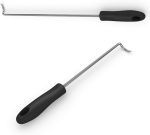 Food Flipper and Meat Hook for Grilling - Left Handed - Large (17 Inch) + Small (12 Inch) - Item #9479