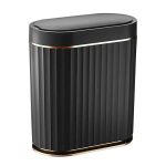 2 Gallon Sensor Trash Can - Automatic Lid - Black - Item #9380