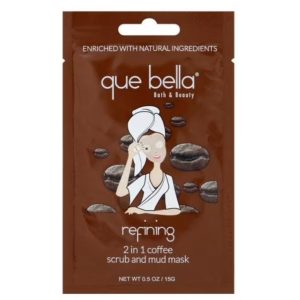 Que Bella 2-in-1 Coffee Scrub & Mud Mask 0.5oz