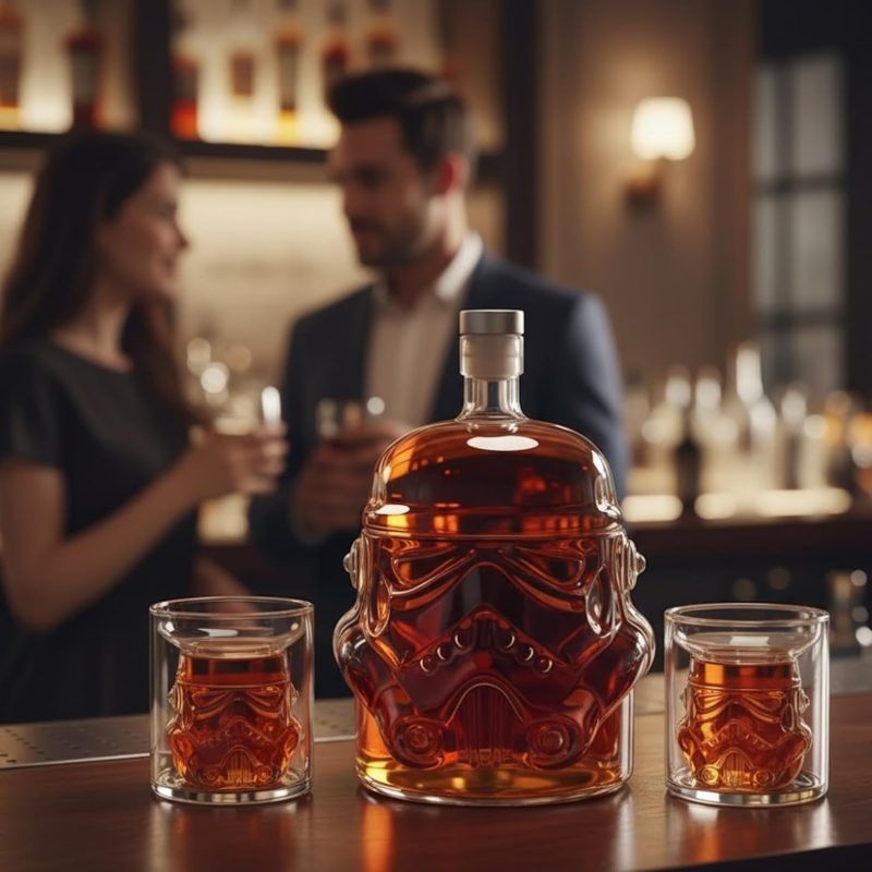 2446aa8d 57e0 4bf1 A6bd E22a3ac7e097 Stormtrooper Galactic Helmet Whiskey Decanter 750ml Set With 7.jpg