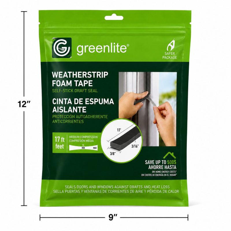 35ae7c86 09b8 4643 A8c7 B180143d18f1 Greenlite Weatherstrip Foam Tape Self Stick Draft Seal 3 8 X 5.jpg