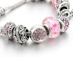 371aee6a 2bb1 4325 896c Bb2e164b126f Pink Hearts Silver Plated Charm Bracelet Adjustable Snake Ch 3 2.jpg