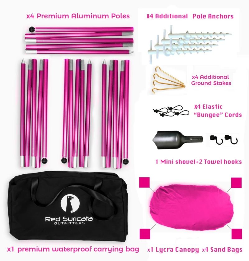 3bfb3b62 E121 4424 9c57 3185332d3145 Red Suricata Family Beach Tent Canopy Upf50 Sun Shade Pink L 3 1.jpg