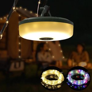 Camping String Lights - Rechargeable - 8 Modes | 2 in 1 Camping Lighting - Item #9476