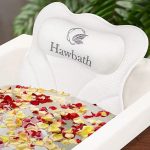 Hawbath Ultra-Soft Bath Pillow Neck and Back Support with 6 Suction Cups - Item #9457
