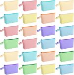 Multifunctional Canvas Zippered Pouches - 10.2 x 5.5 x 2 Inch - Assorted Colors - Item #9577