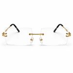 5a103345 2113 4bc8 A09b 2ff7493cd542 Crystal Rimless Rectangle Clear Glasses Gold Frame Item 9435 2.jpg