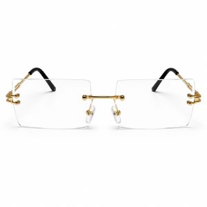5a103345 2113 4bc8 A09b 2ff7493cd542 Crystal Rimless Rectangle Clear Glasses Gold Frame Item 9435 2.jpg