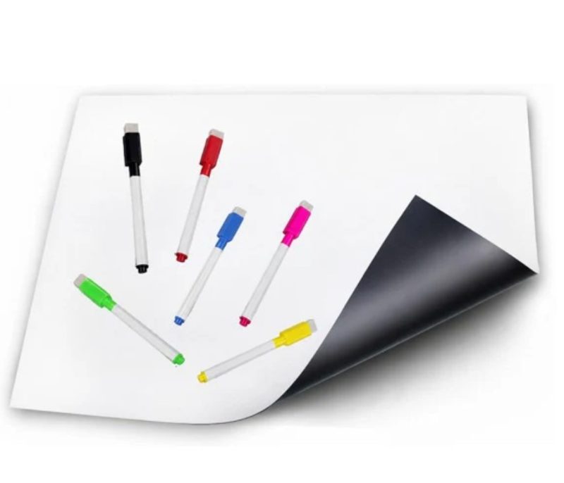 DasKid Magnetic Dry Erase Whiteboard - 17" x 13" - 6 Color Dry Erase Markers - DWB006 - Item #9284