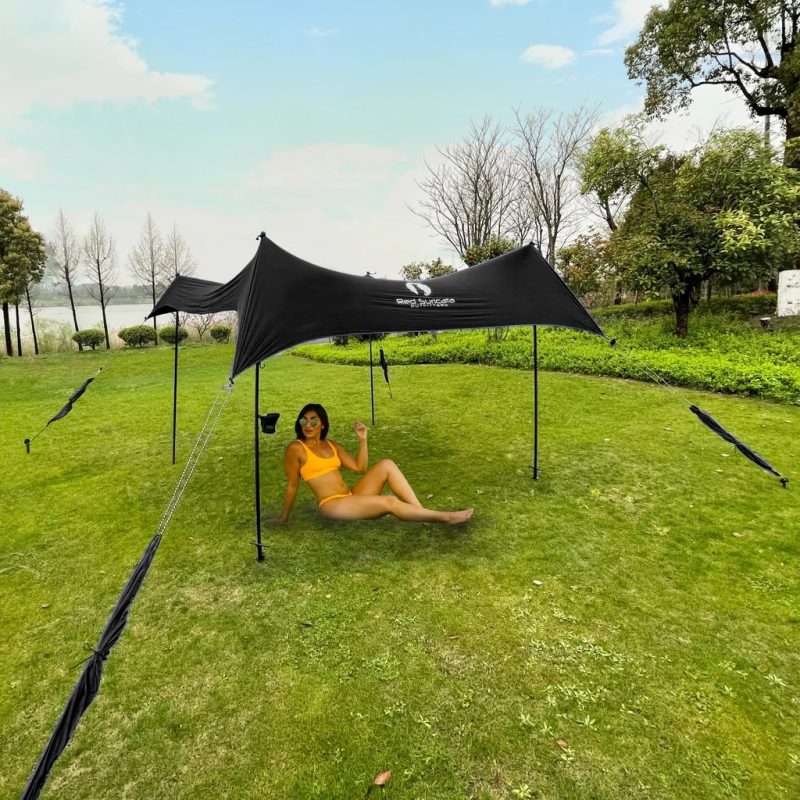 797b5761 33a1 4e8b 907f 6dab893897b9 Red Suricata Family Beach Tent Canopy Upf50 Sun Shade Black 9 1.jpg