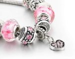A0b26cbf 5aac 4c1d 89b7 532a3f9e3d7b Pink Hearts Silver Plated Charm Bracelet Adjustable Snake Ch 4 2.jpg