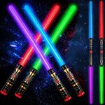 4 Pack - 4 Colors Light up Sword with FX Sound - Item #9513