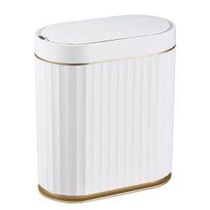 2 Gallon Sensor Trash Can - Automatic Lid - White - Item #9379