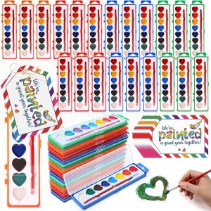 Heart Shape Washable Watercolor Paints - 8 Colors - Item #9494