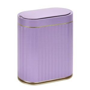 2 Gallon Sensor Trash Can - Automatic Lid - Purple - Item #9394