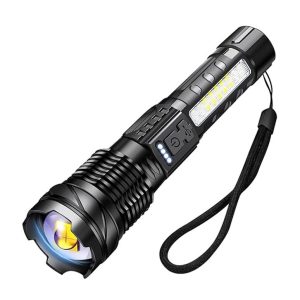 A76 Rechargeable Flashlight - 20000 High Lumens - 7 Modes - COB Side Light - Item #7632