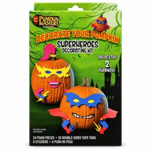 Pumpkin Masters Decorate Your Pumpkin Superheroes Decorating Kit for 2 - Item #7086