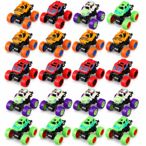 Friction Powered Monster Trucks - 360 Rotation - Shock Springs - Assorted Colors - Item #9643