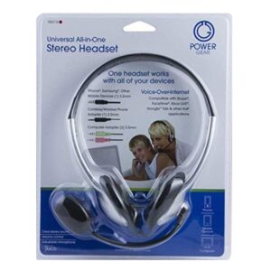 Power Gear Universal Over the Ear Headphones, All In One, Microphone - Item #8609