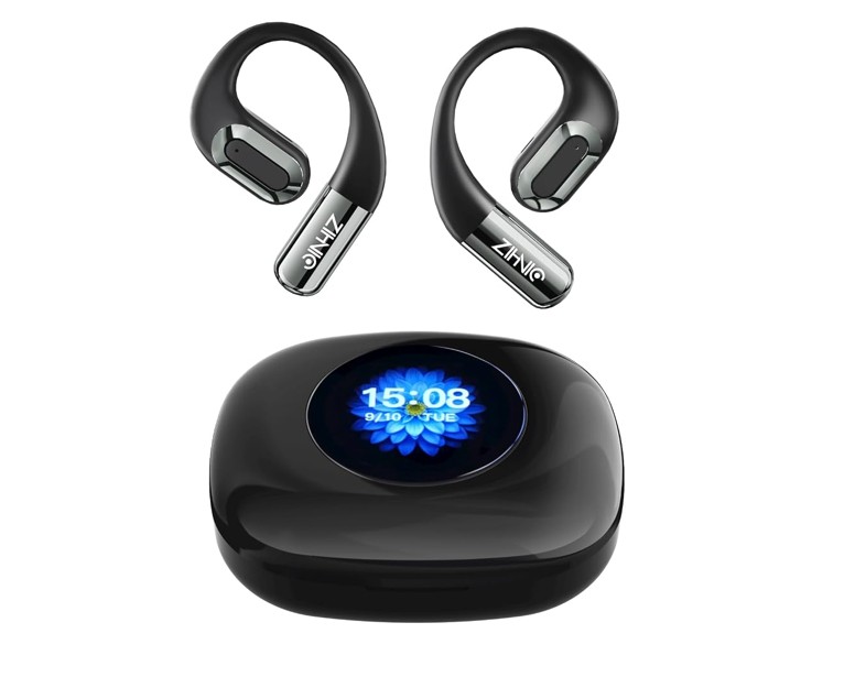 6084b7c6-a86a-4357-97c4-cfe153083450-wireless-open-ear-headphones-with-large-screen-35h-battery-l-1.jpg Wireless Open-Ear Headphones with Large Screen - 35H Battery Life - 99N1 - Black - Item #9590