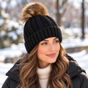 754ee7f0 8111 477e a951 07f34b06c357 women winter pom pom beanie hat with warm fleece lining blac 2.jpg