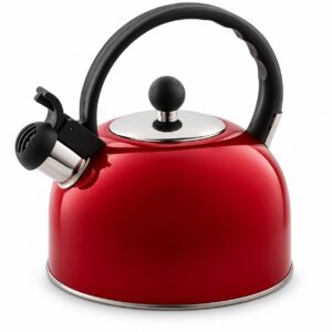 Venoly Whistling Tea kettle - 2.5 Liter - Red - Item #9623